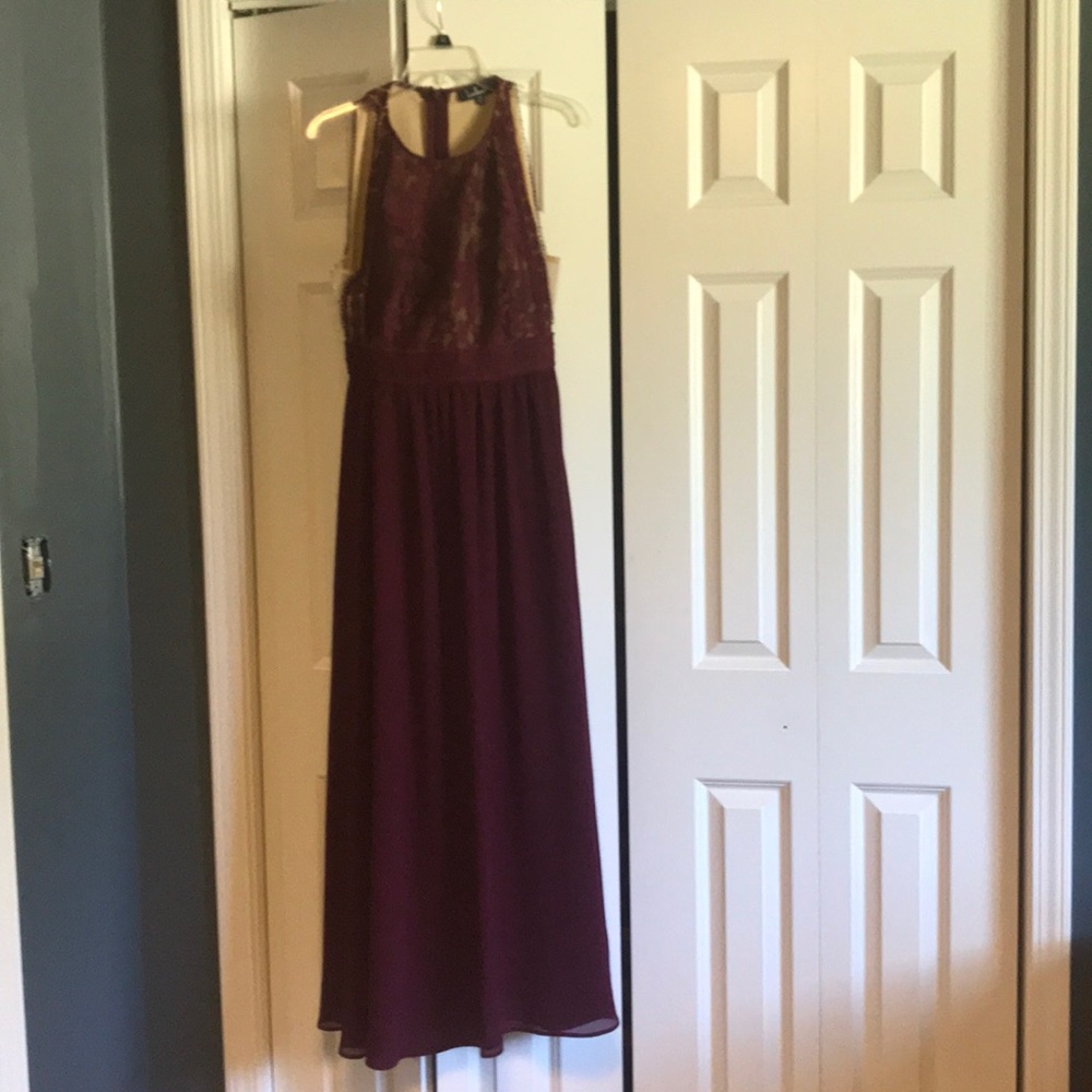 Burgundy lulus “forever and always” bridesmaid